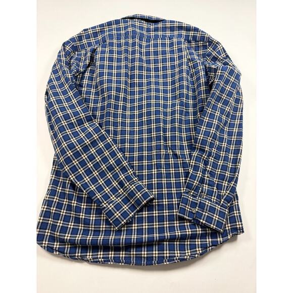 Eddie Bauer Men’s Blue Plaid Flannel Shirt – Small Classic Fit 100% Cotton - Picture 8 of 8